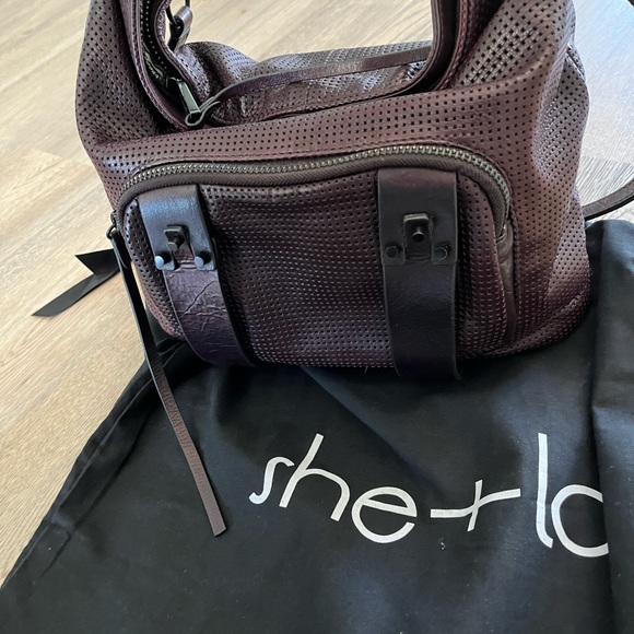 She + Lo Dark Wine Shoulder/Crossbody Bag - Picture 10 of 10